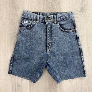 Millers Vintage Womens 26 Denim Cut Off Shorts Acid Wash High Waist Festival